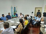 Autoridades reunidas na Cmara Municipal. Foto: Em Pauta